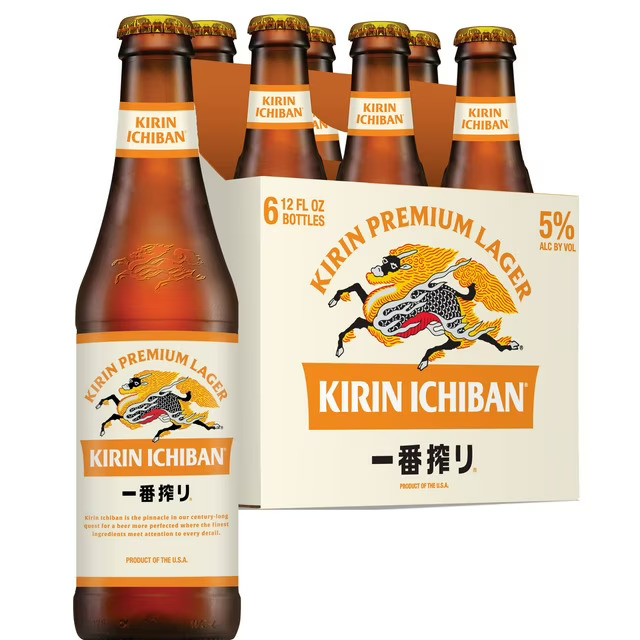 Kirin Ichiban Premium Beer bottle